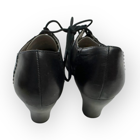 Women’s 8 Hush Puppies Leather Oxford Heel Ankle Booties - Picture 5 of 9